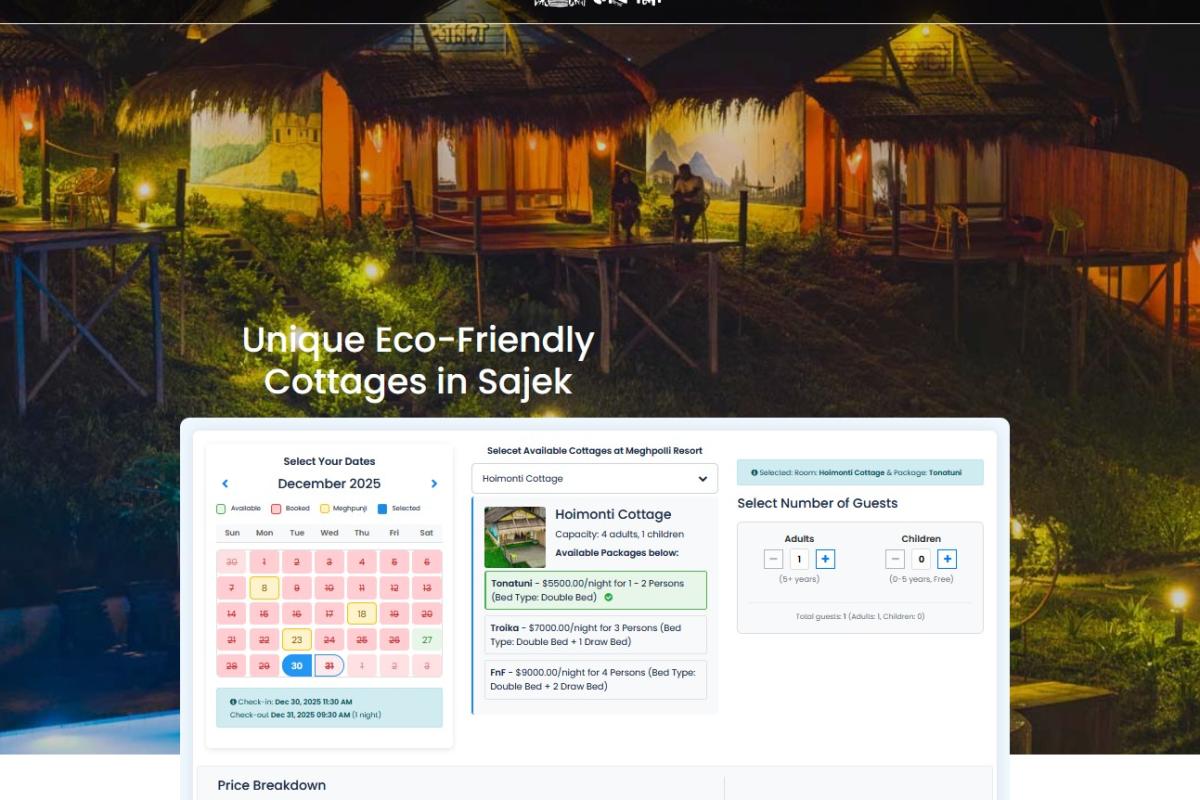 Launch the new website for Meghpolli Resort