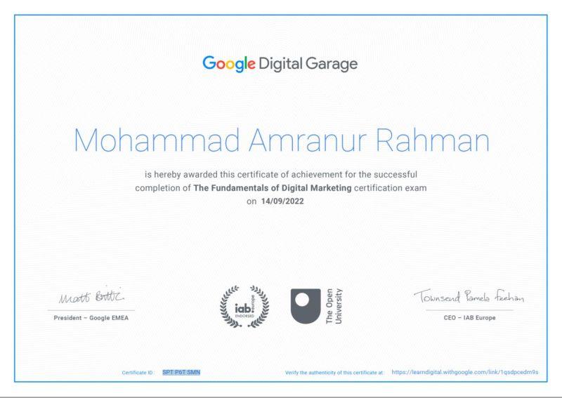 Google Digital Garage